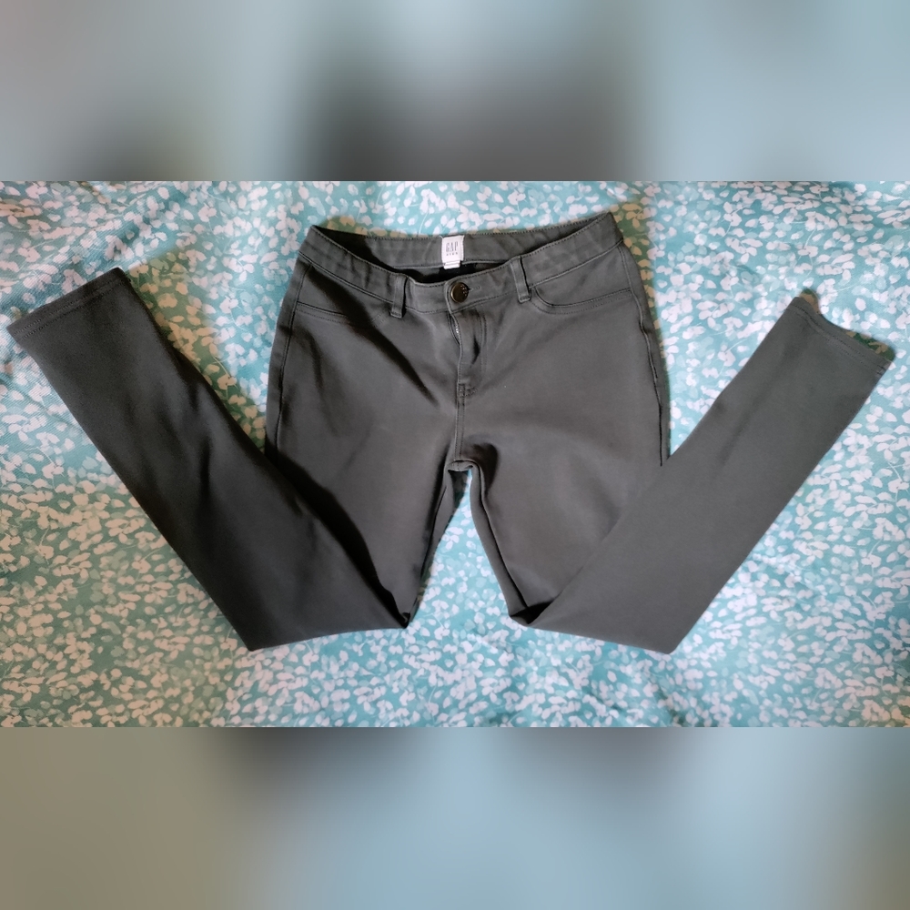 Gap Kids gray knit skinny jeans